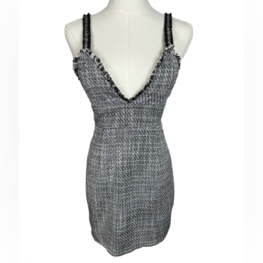 by the way. Monochrome Tweed Mini Dress Size XS